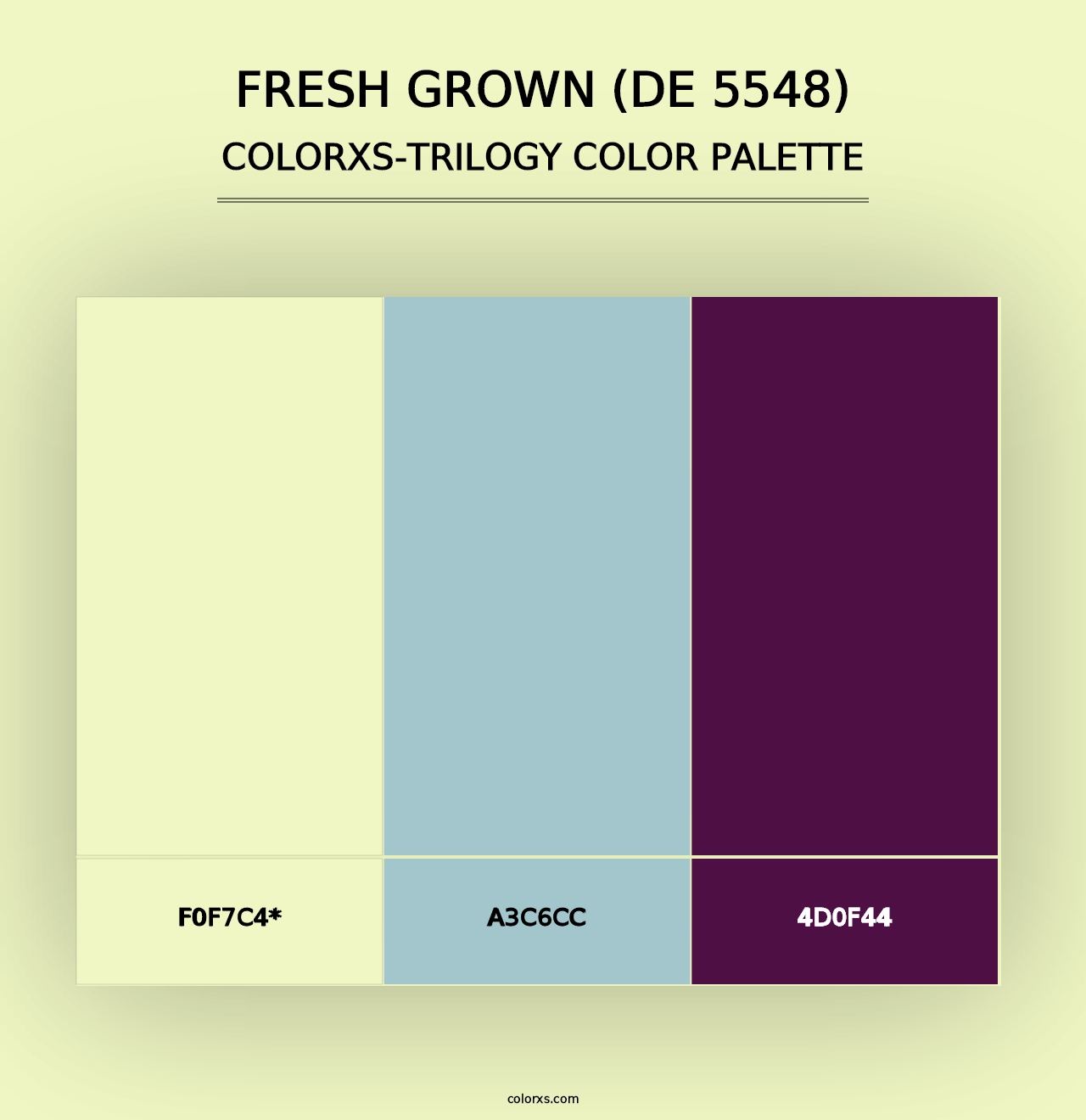 Fresh Grown (DE 5548) - Colorxs Trilogy Palette