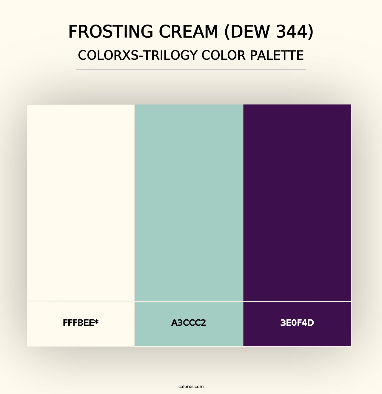 Frosting Cream (DEW 344) - Colorxs Trilogy Palette