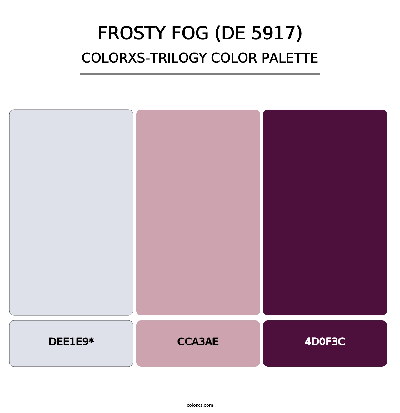 Frosty Fog (DE 5917) - Colorxs Trilogy Palette