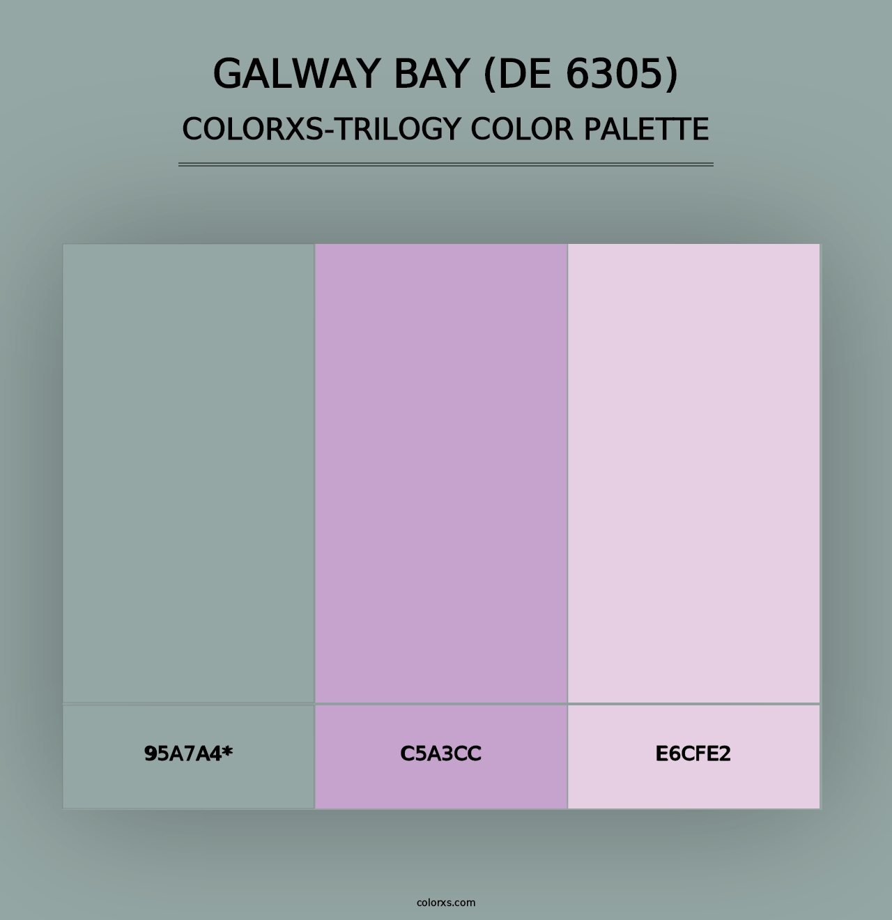 Galway Bay (DE 6305) - Colorxs Trilogy Palette