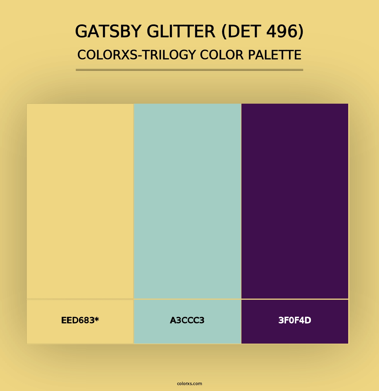 Gatsby Glitter (DET 496) - Colorxs Trilogy Palette