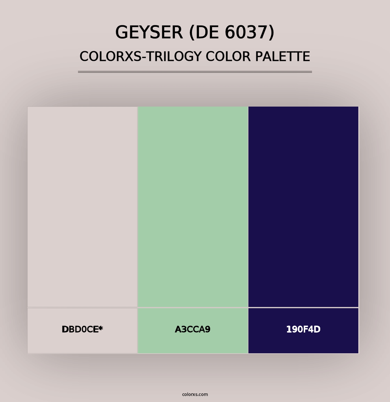 Geyser (DE 6037) - Colorxs Trilogy Palette