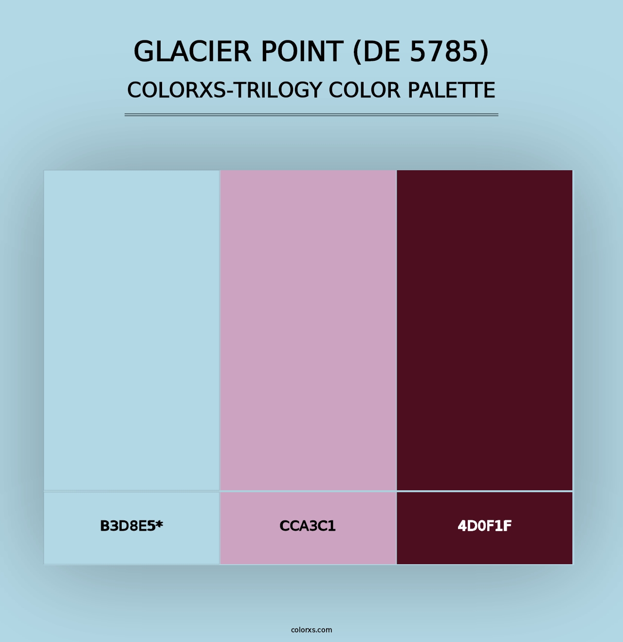 Glacier Point (DE 5785) - Colorxs Trilogy Palette