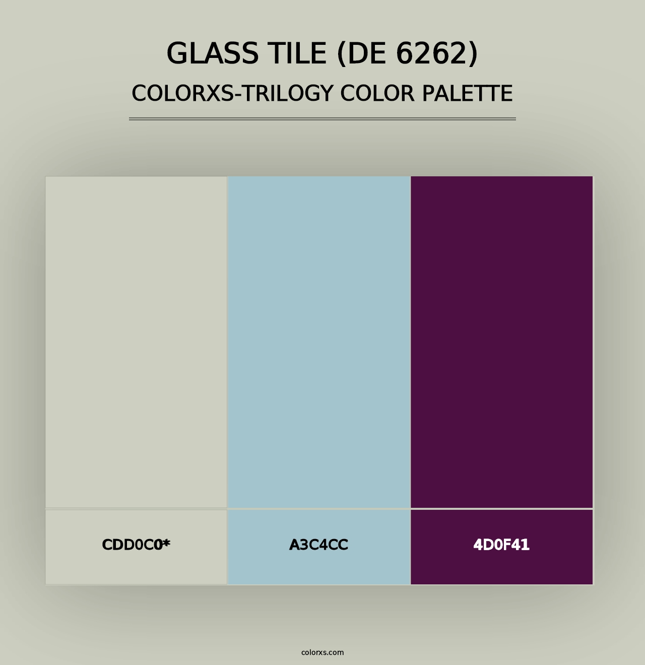 Glass Tile (DE 6262) - Colorxs Trilogy Palette