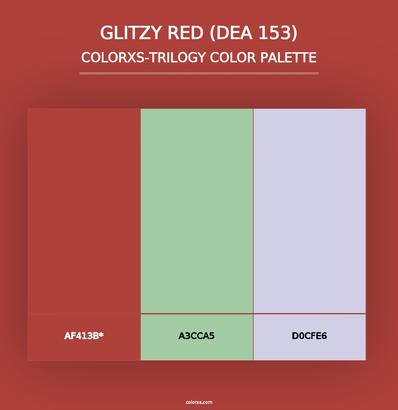 Glitzy Red (DEA 153) - Colorxs Trilogy Palette