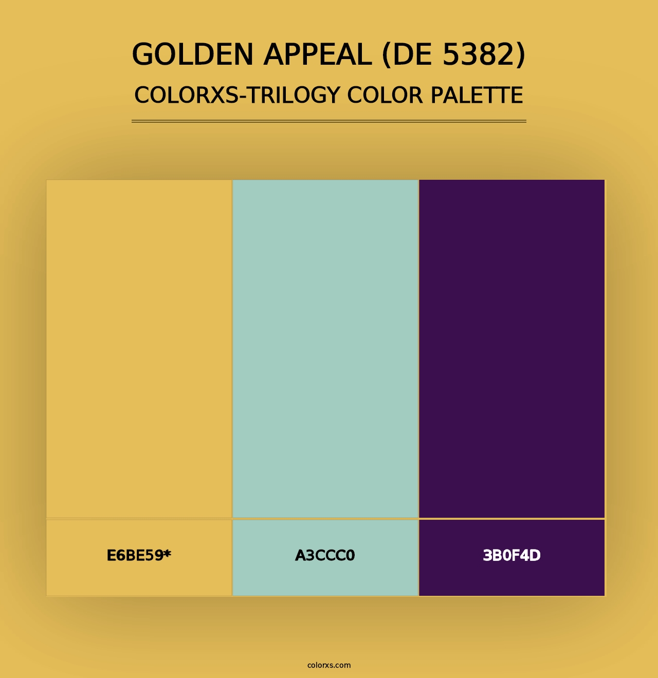 Golden Appeal (DE 5382) - Colorxs Trilogy Palette