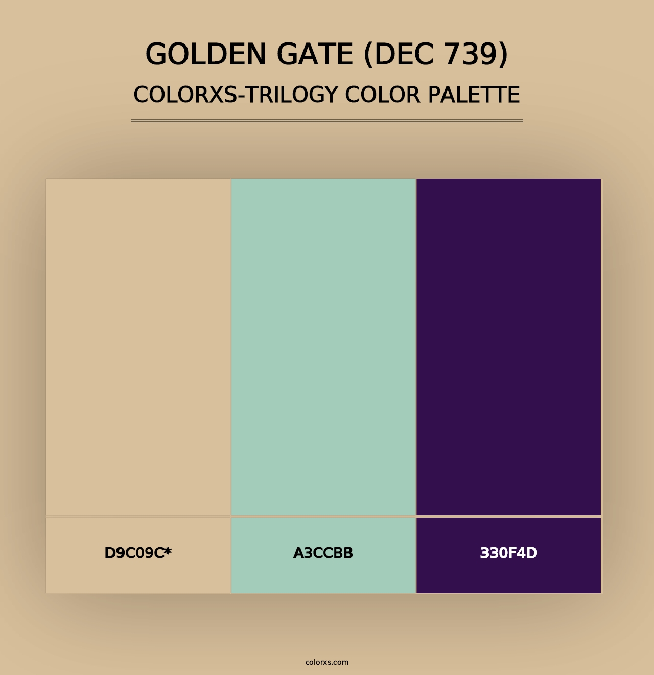 Golden Gate (DEC 739) - Colorxs Trilogy Palette