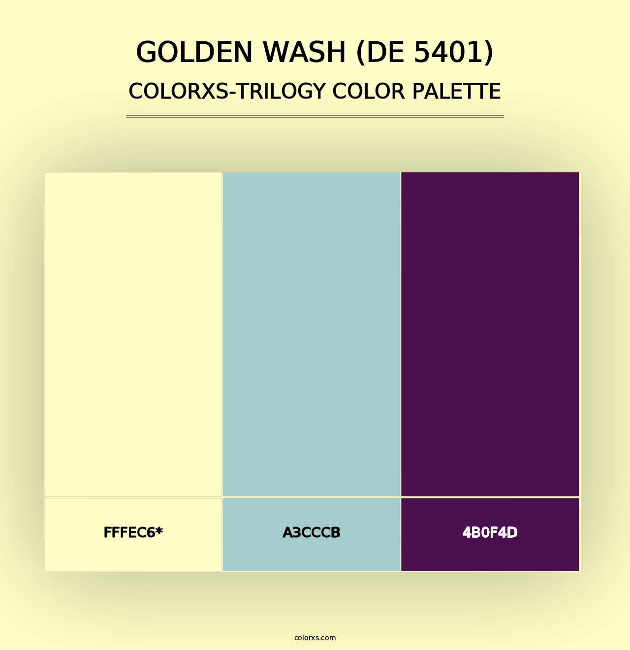 Golden Wash (DE 5401) - Colorxs Trilogy Palette