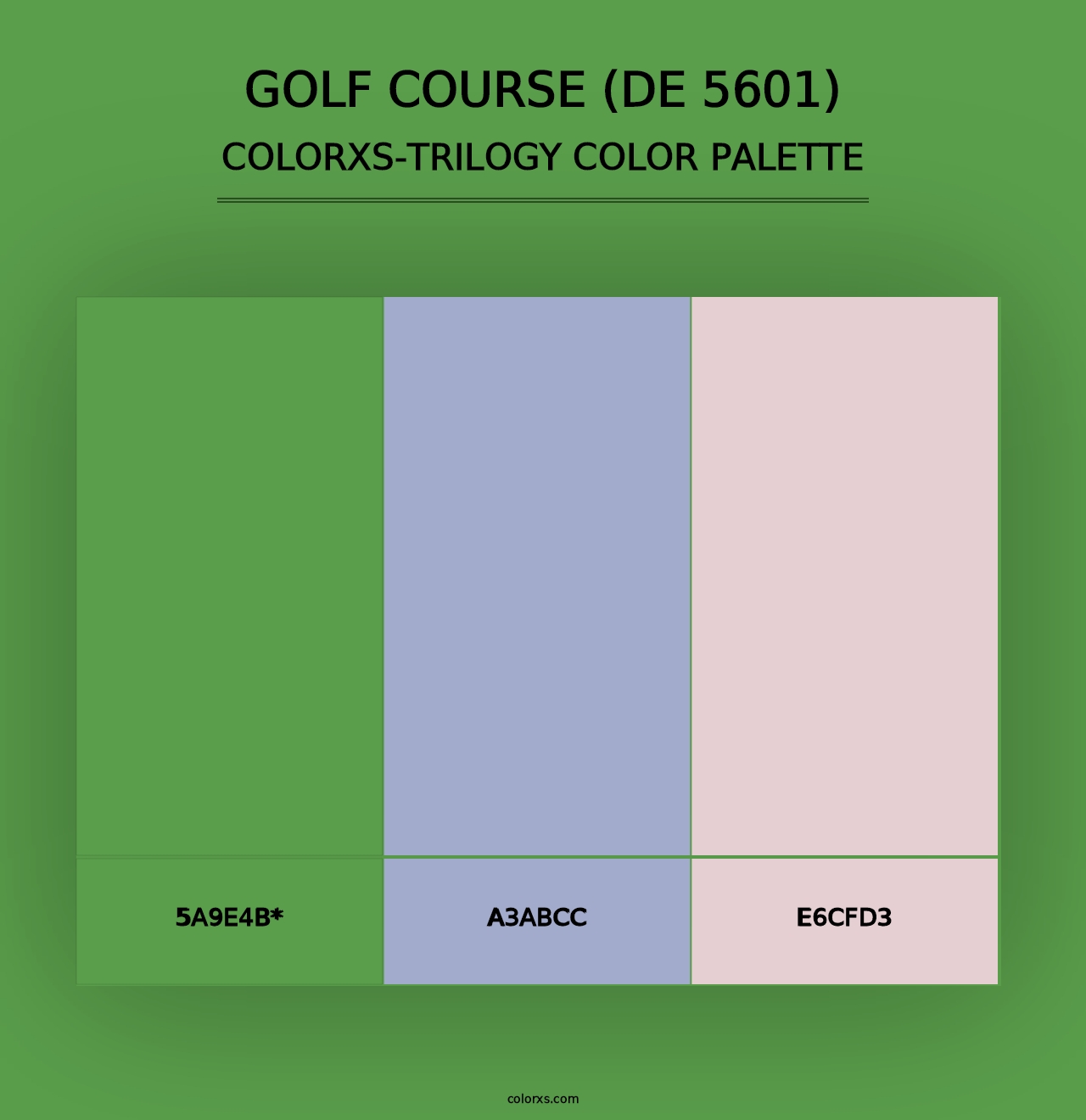 Golf Course (DE 5601) - Colorxs Trilogy Palette