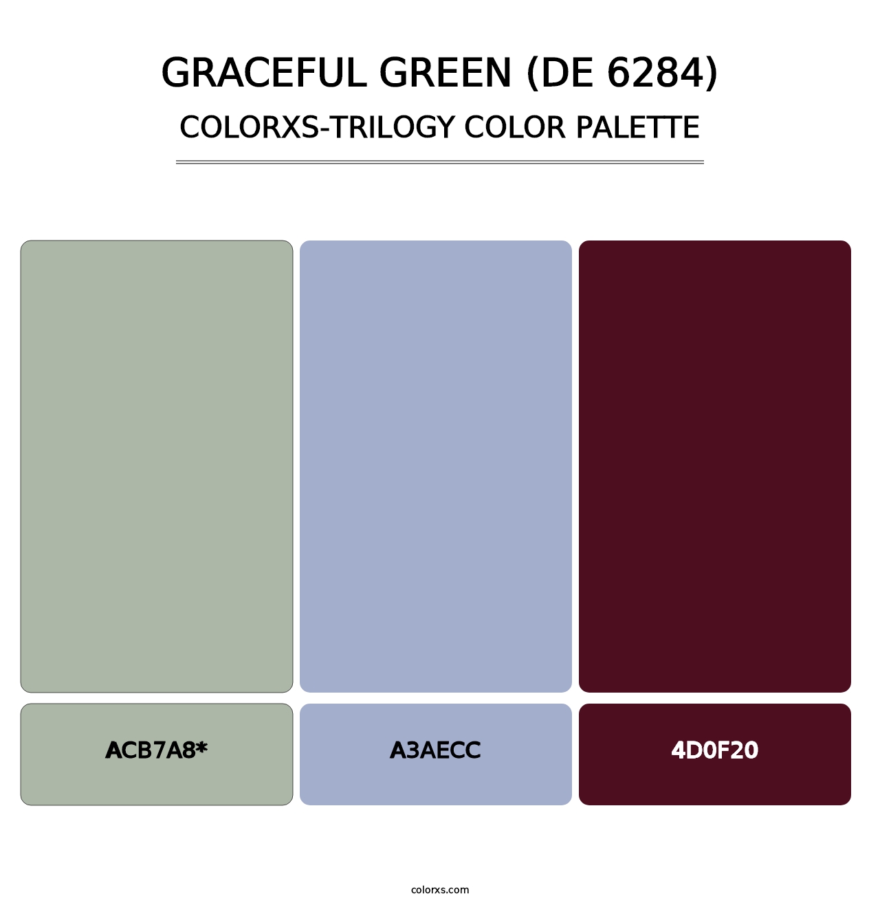 Graceful Green (DE 6284) - Colorxs Trilogy Palette