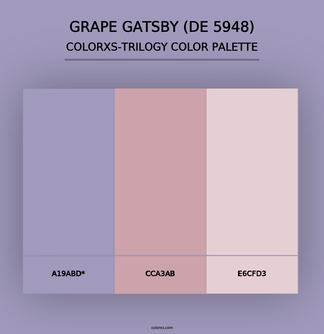 Grape Gatsby (DE 5948) - Colorxs Trilogy Palette