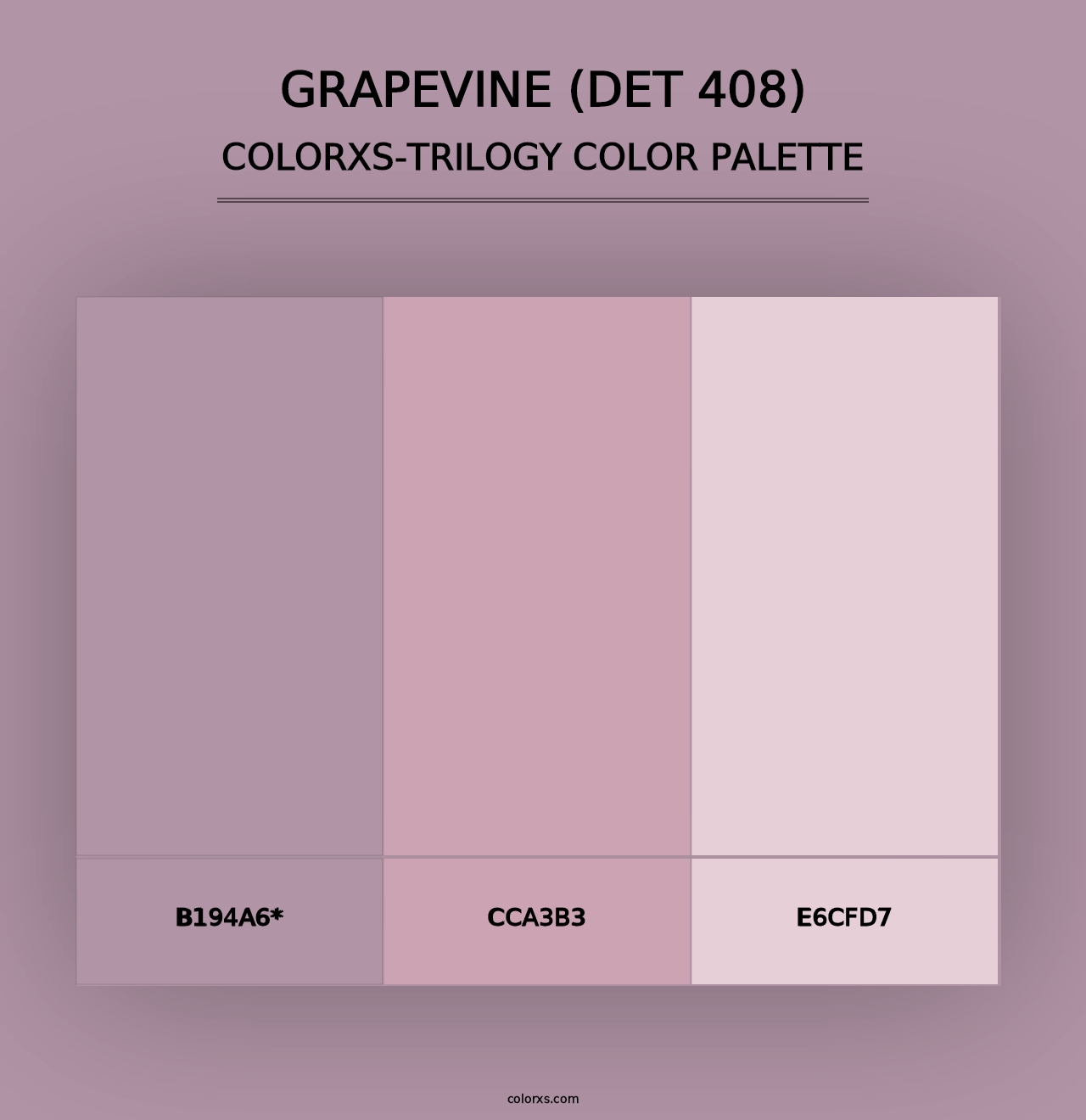 Grapevine (DET 408) - Colorxs Trilogy Palette