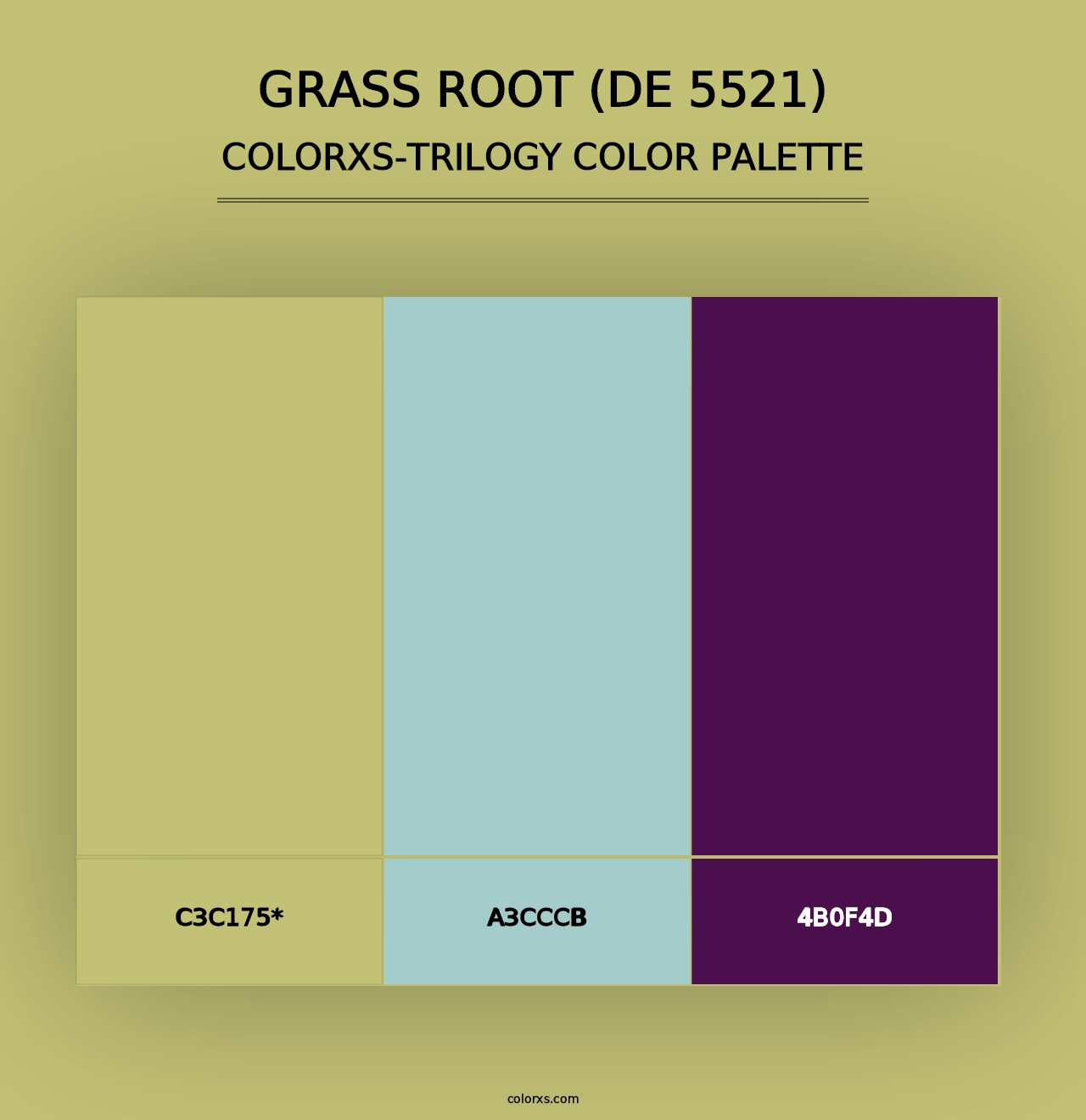 Grass Root (DE 5521) - Colorxs Trilogy Palette