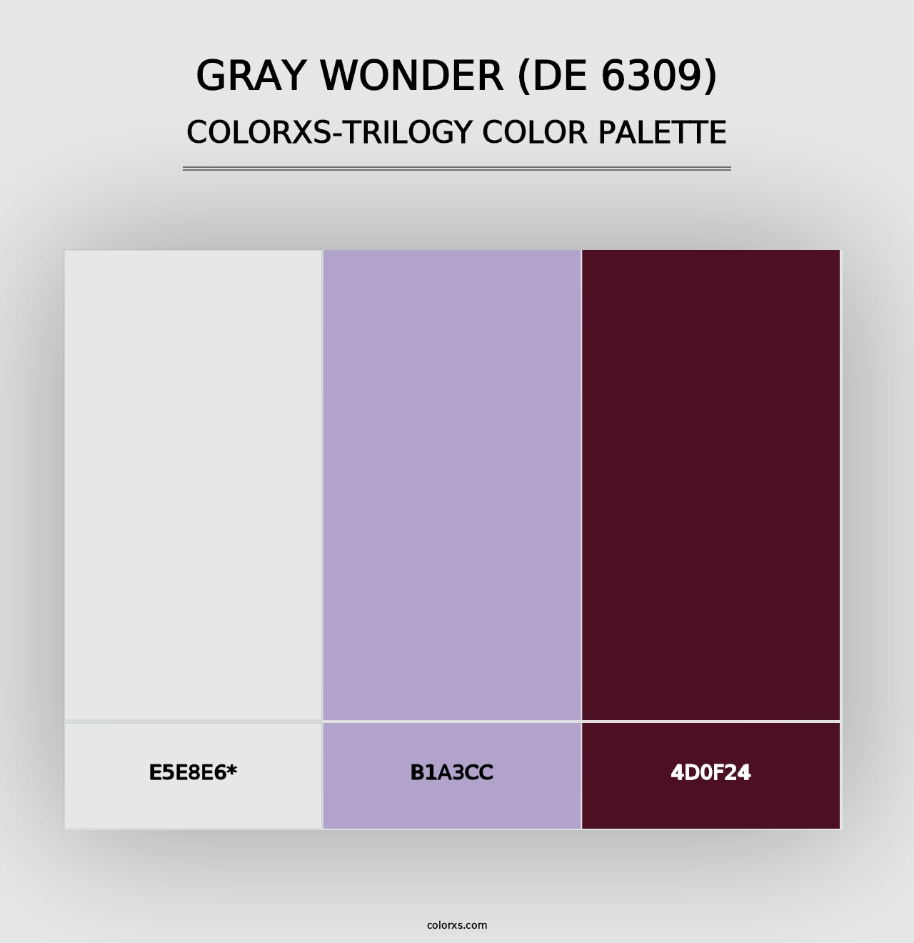 Gray Wonder (DE 6309) - Colorxs Trilogy Palette