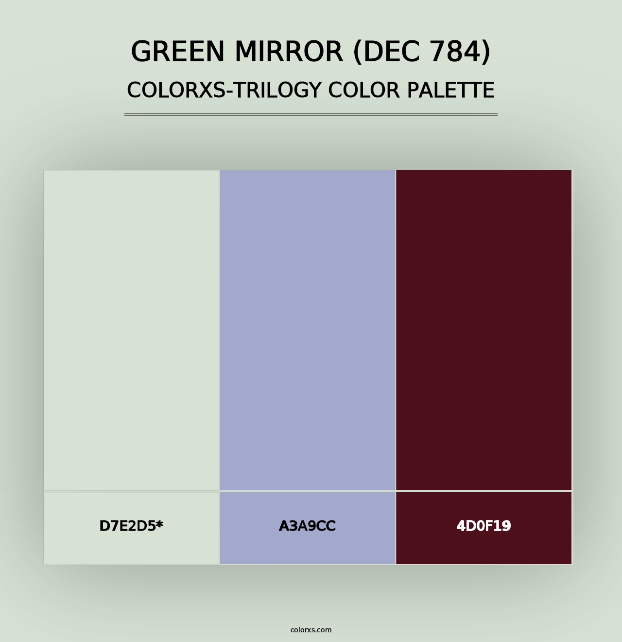 Green Mirror (DEC 784) - Colorxs Trilogy Palette