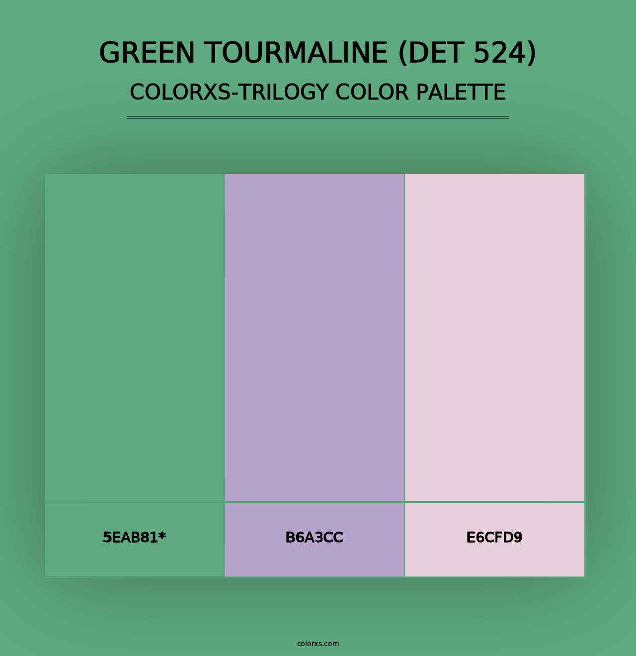 Green Tourmaline (DET 524) - Colorxs Trilogy Palette