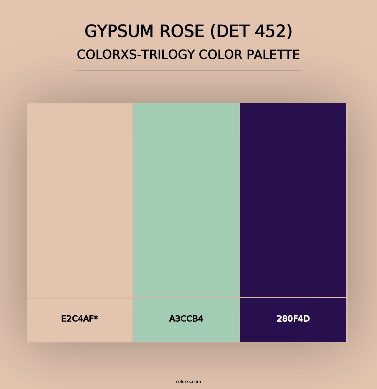 Gypsum Rose (DET 452) - Colorxs Trilogy Palette