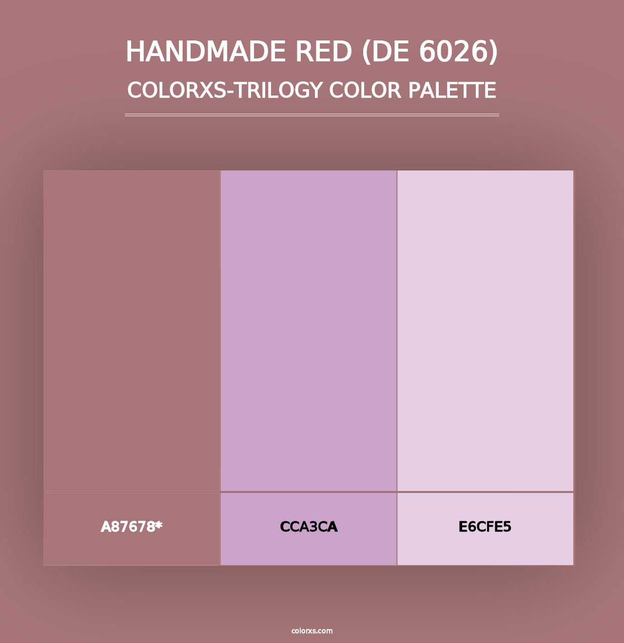 Handmade Red (DE 6026) - Colorxs Trilogy Palette