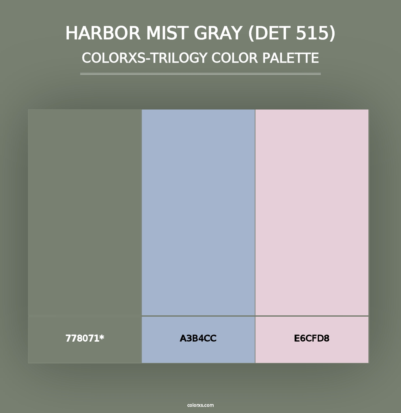 Harbor Mist Gray (DET 515) - Colorxs Trilogy Palette