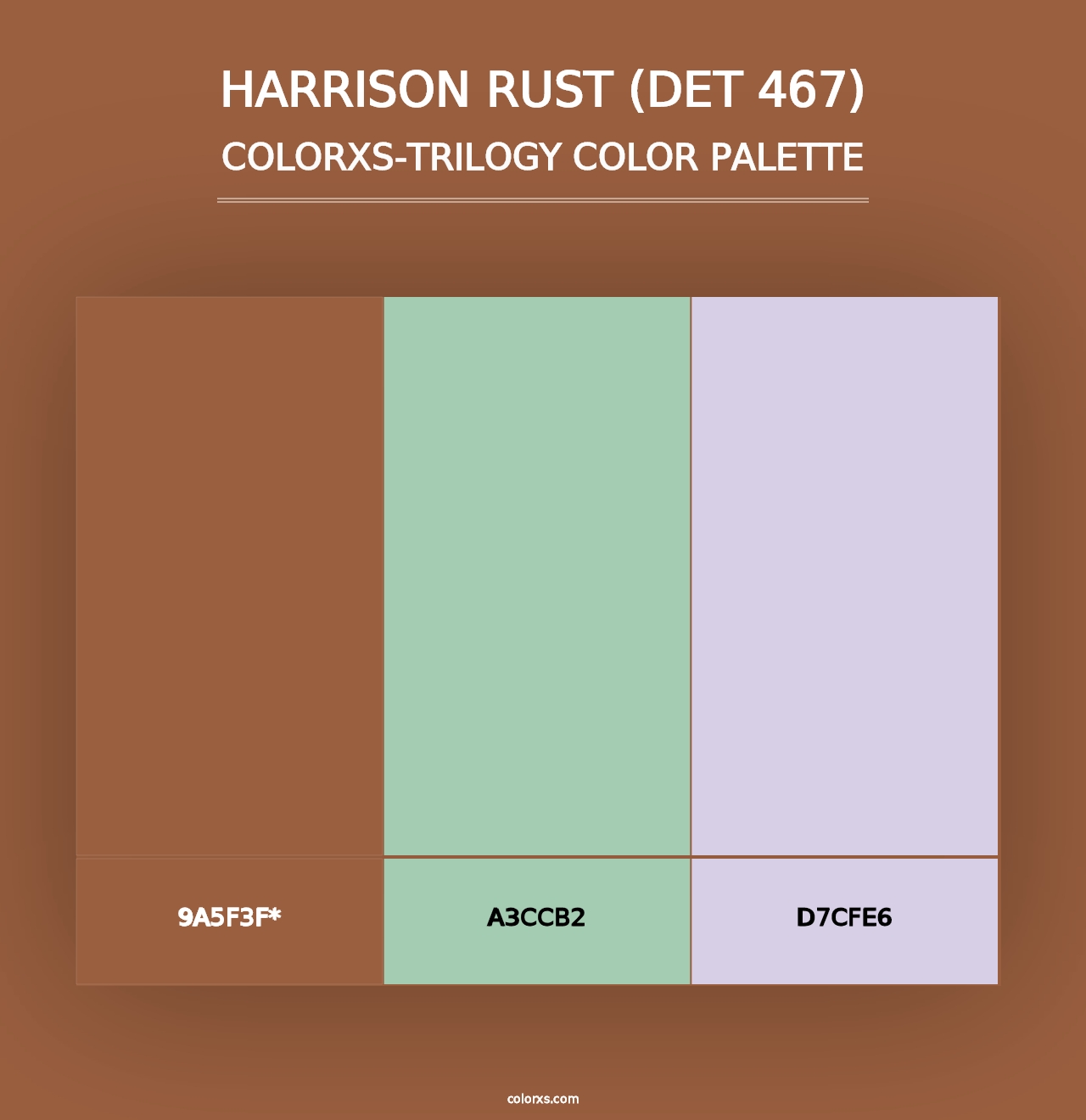 Harrison Rust (DET 467) - Colorxs Trilogy Palette