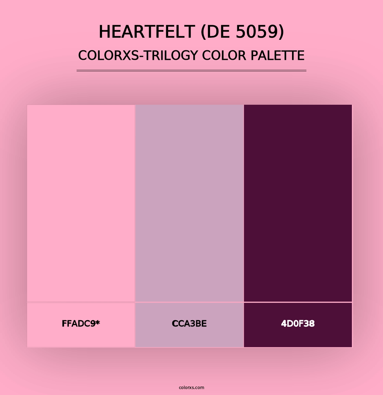 Heartfelt (DE 5059) - Colorxs Trilogy Palette