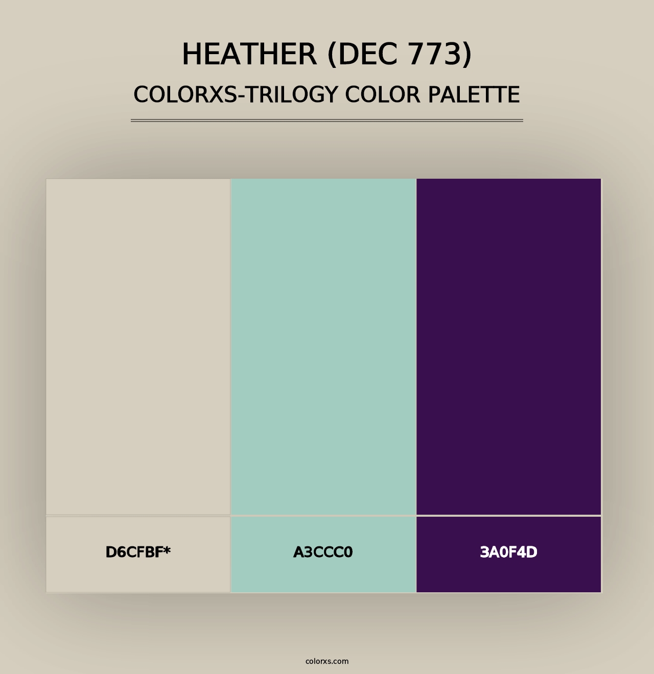 Heather (DEC 773) - Colorxs Trilogy Palette