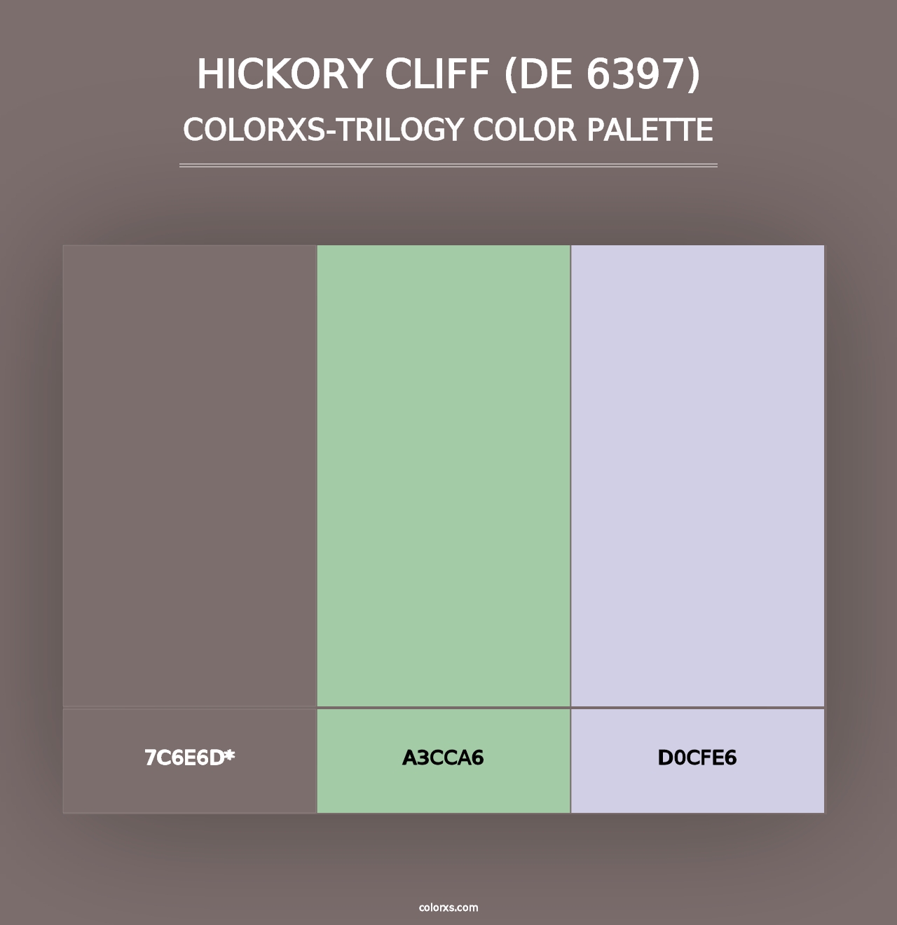 Hickory Cliff (DE 6397) - Colorxs Trilogy Palette