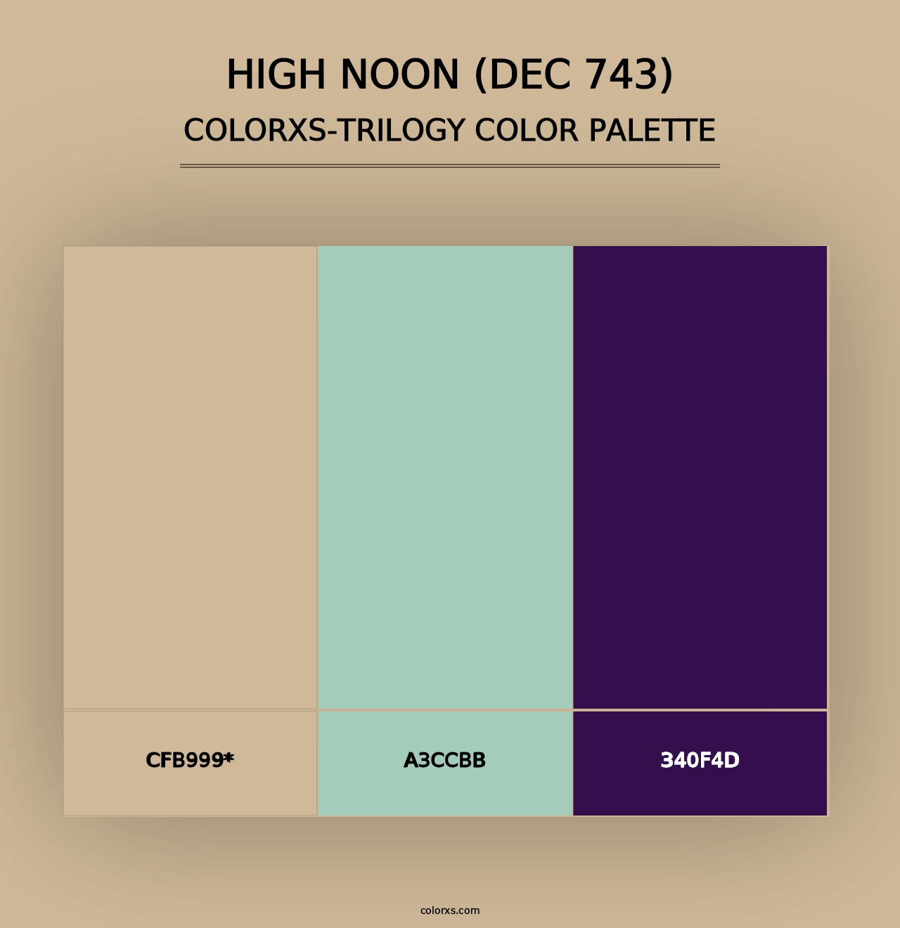 High Noon (DEC 743) - Colorxs Trilogy Palette