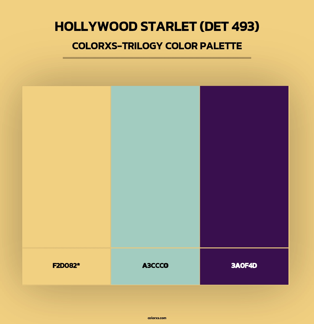 Hollywood Starlet (DET 493) - Colorxs Trilogy Palette