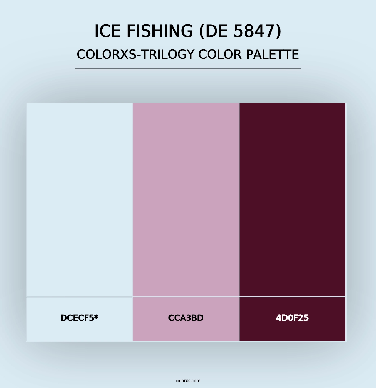 Ice Fishing (DE 5847) - Colorxs Trilogy Palette