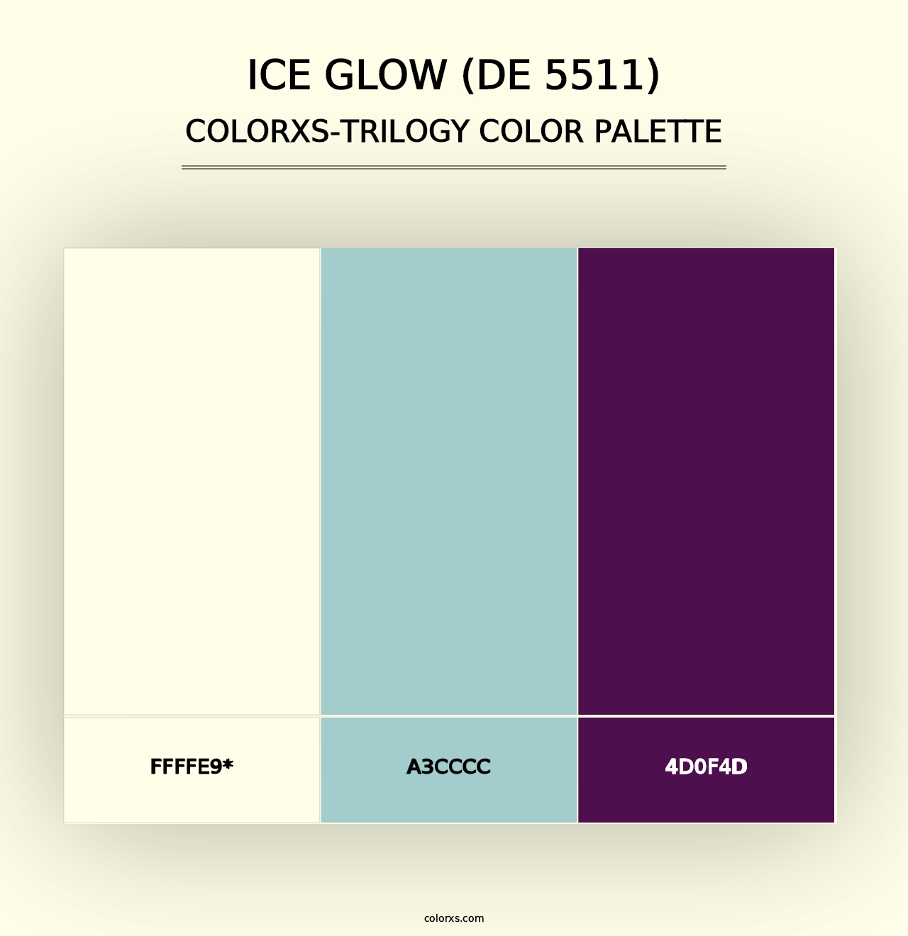 Ice Glow (DE 5511) - Colorxs Trilogy Palette