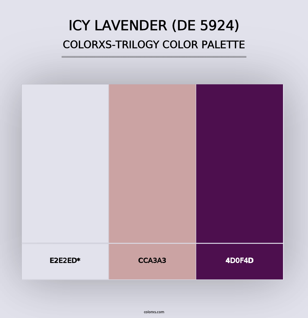 Icy Lavender (DE 5924) - Colorxs Trilogy Palette