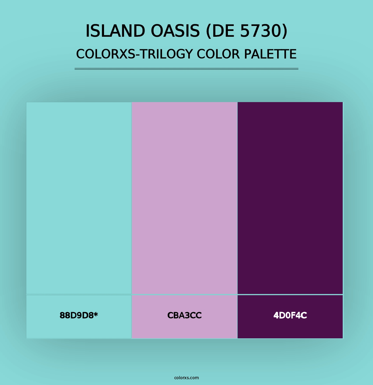 Island Oasis (DE 5730) - Colorxs Trilogy Palette