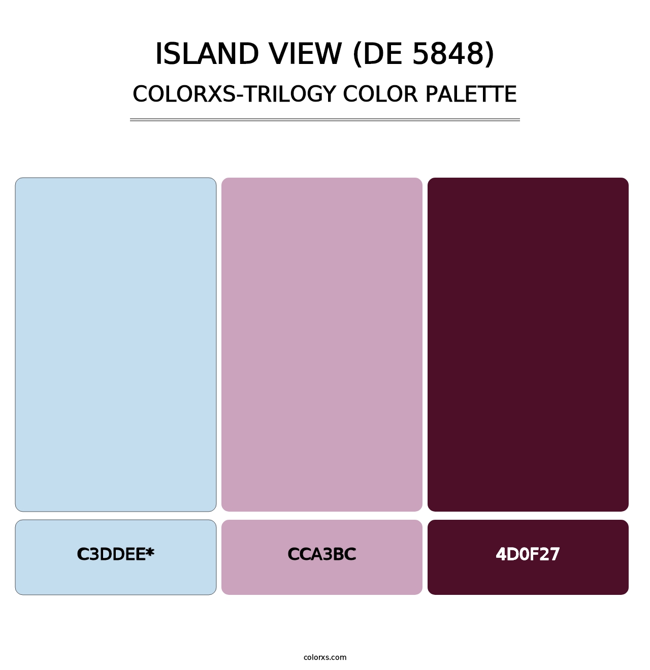 Island View (DE 5848) - Colorxs Trilogy Palette