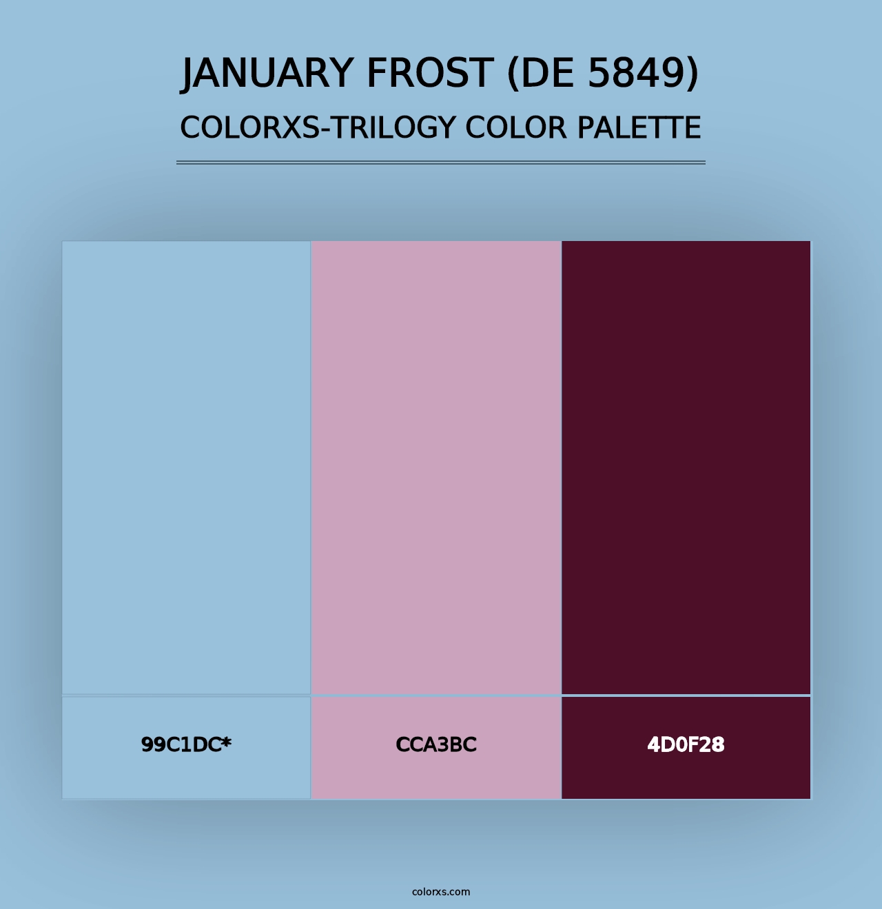 January Frost (DE 5849) - Colorxs Trilogy Palette