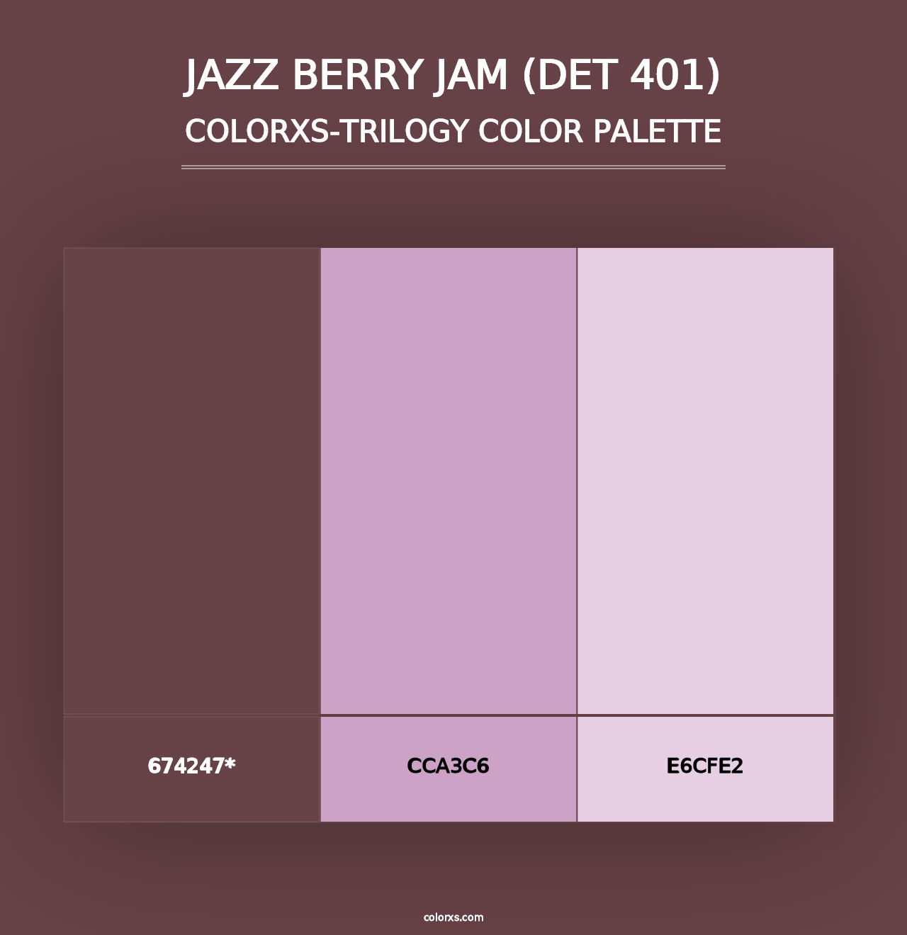 Jazz Berry Jam (DET 401) - Colorxs Trilogy Palette