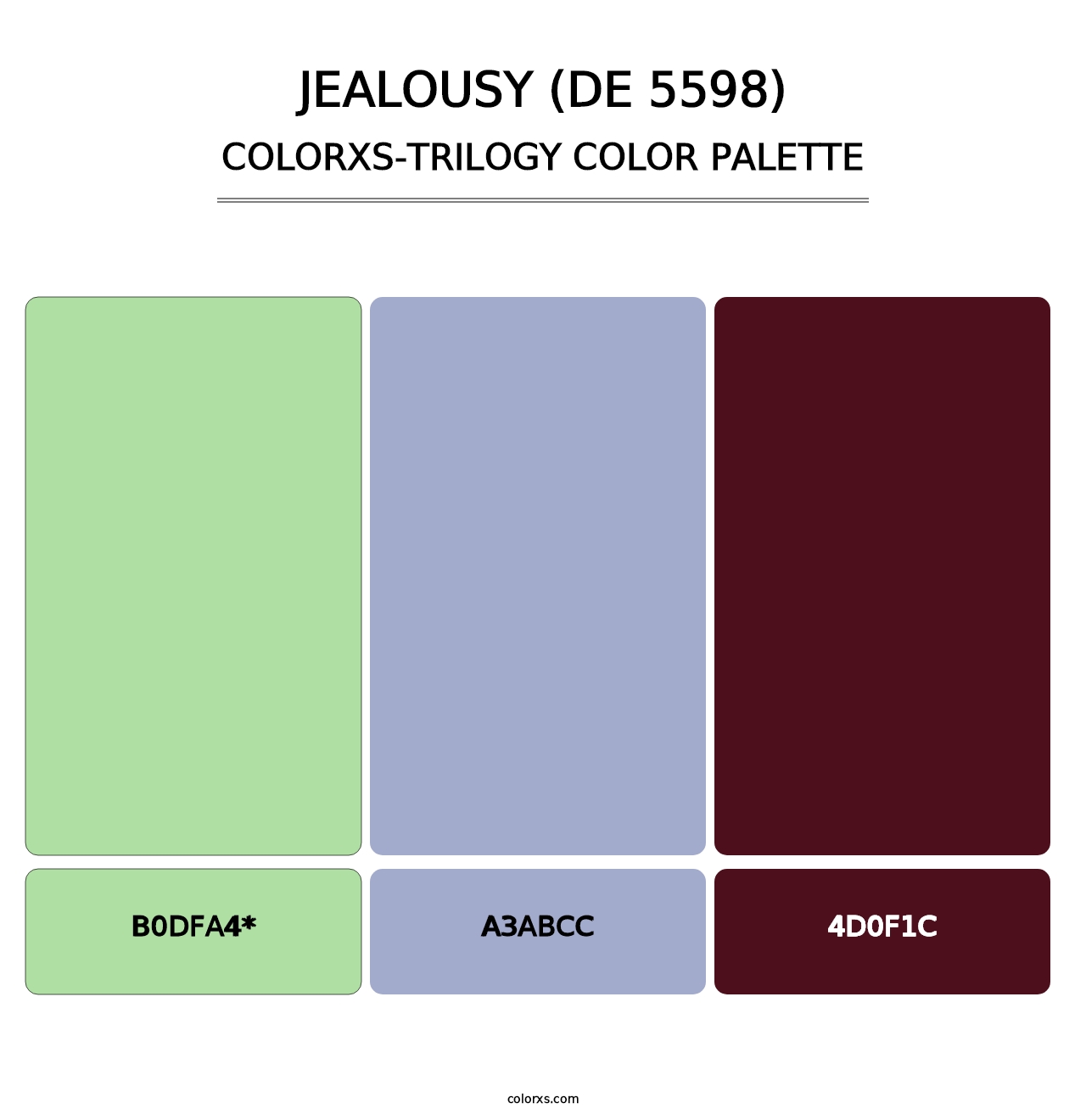 Jealousy (DE 5598) - Colorxs Trilogy Palette