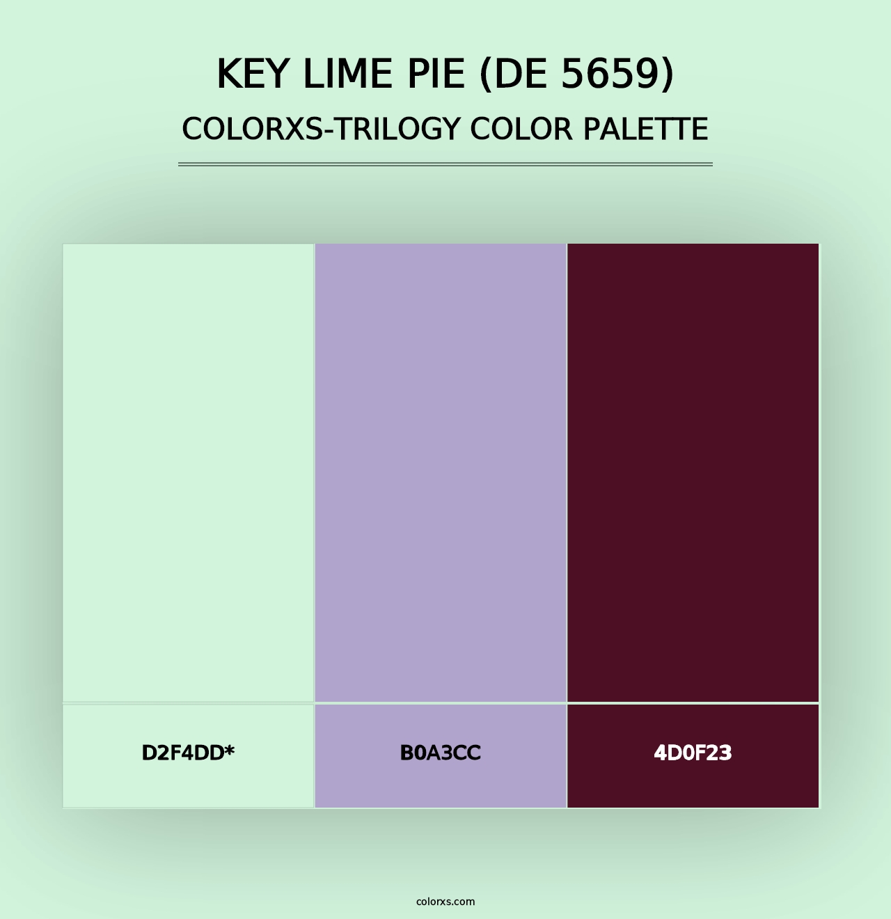 Key Lime Pie (DE 5659) - Colorxs Trilogy Palette