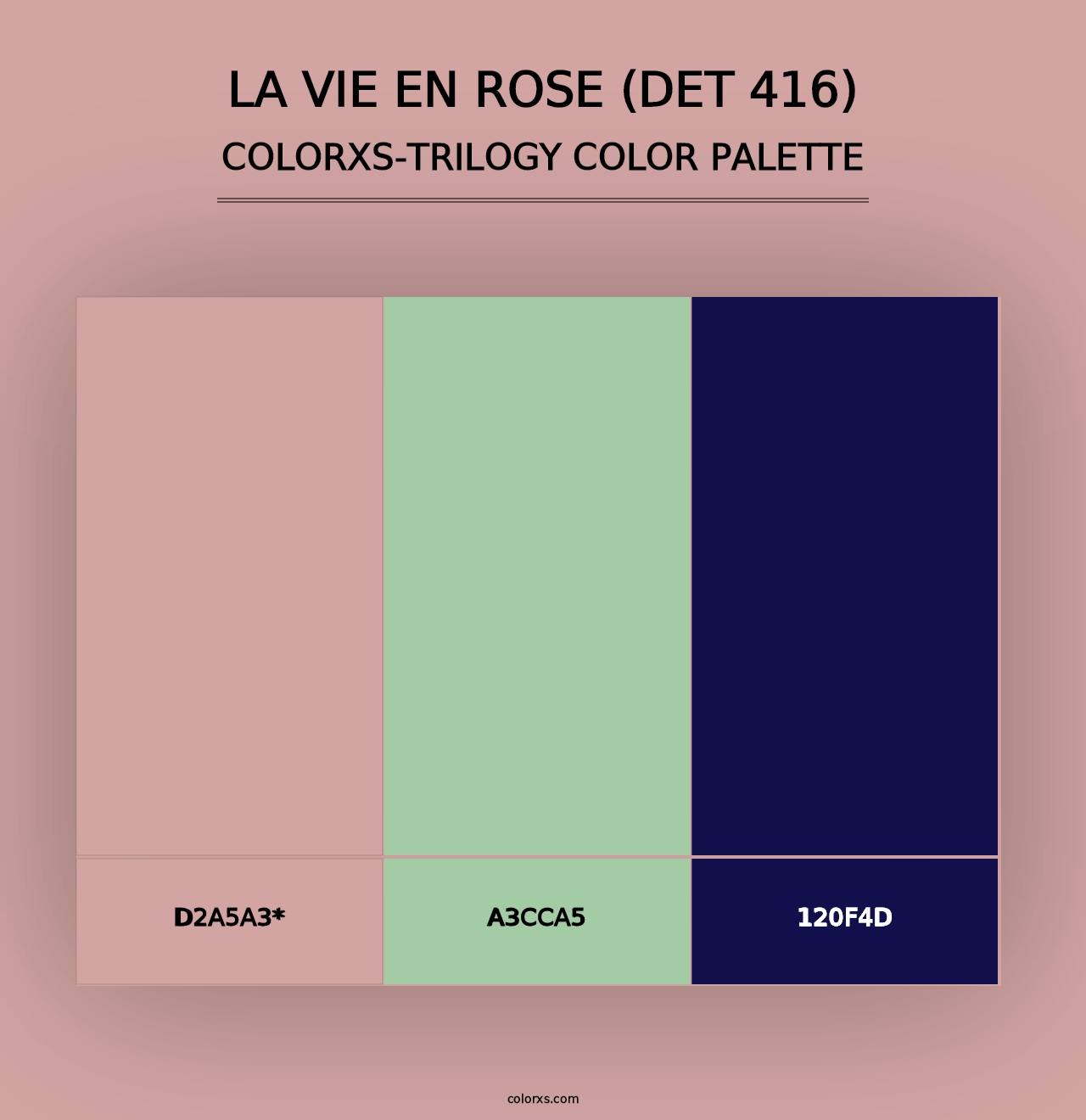 La Vie en Rose (DET 416) - Colorxs Trilogy Palette