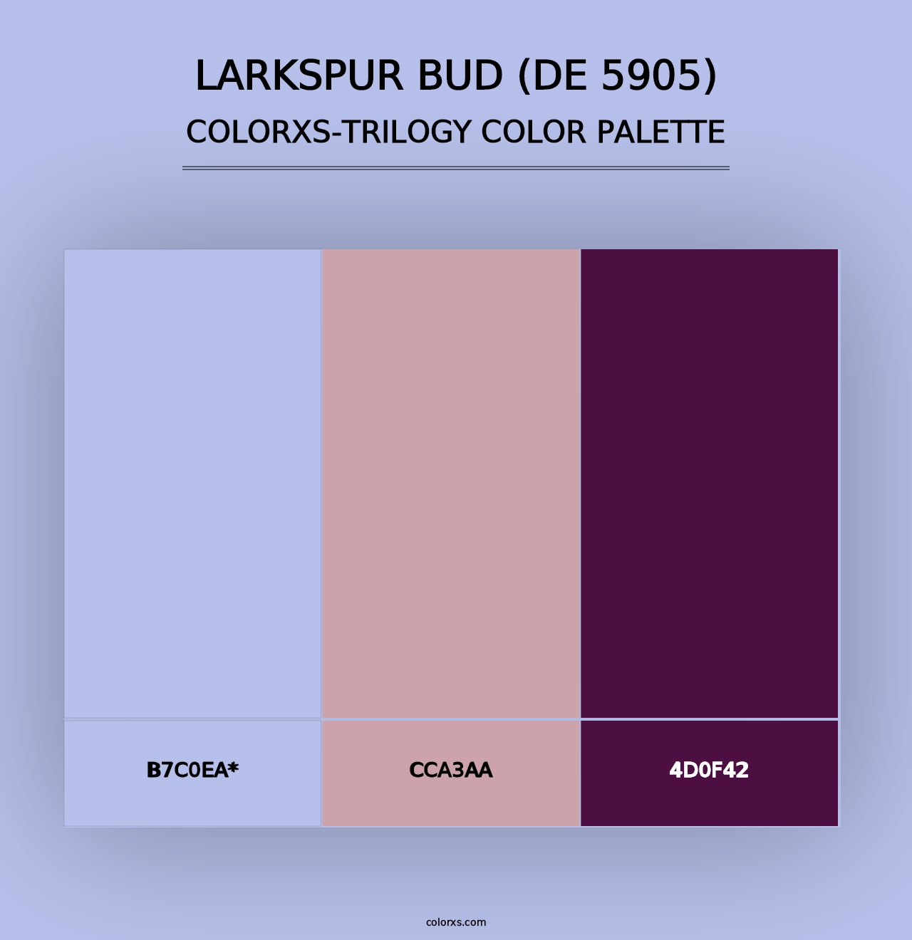 Larkspur Bud (DE 5905) - Colorxs Trilogy Palette