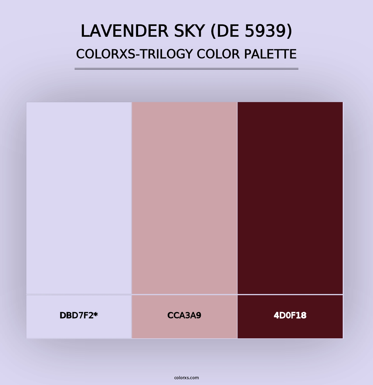 Lavender Sky (DE 5939) - Colorxs Trilogy Palette