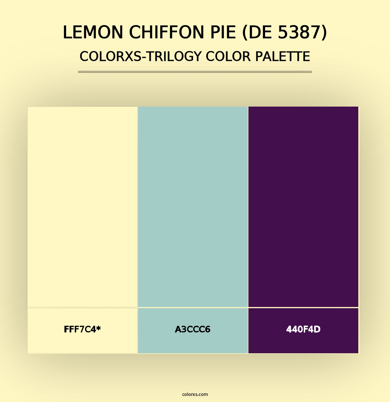 Lemon Chiffon Pie (DE 5387) - Colorxs Trilogy Palette