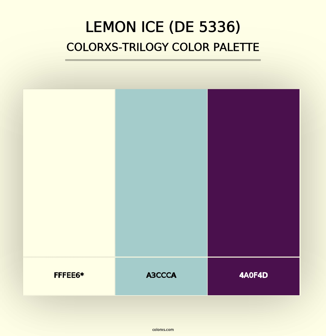 Lemon Ice (DE 5336) - Colorxs Trilogy Palette