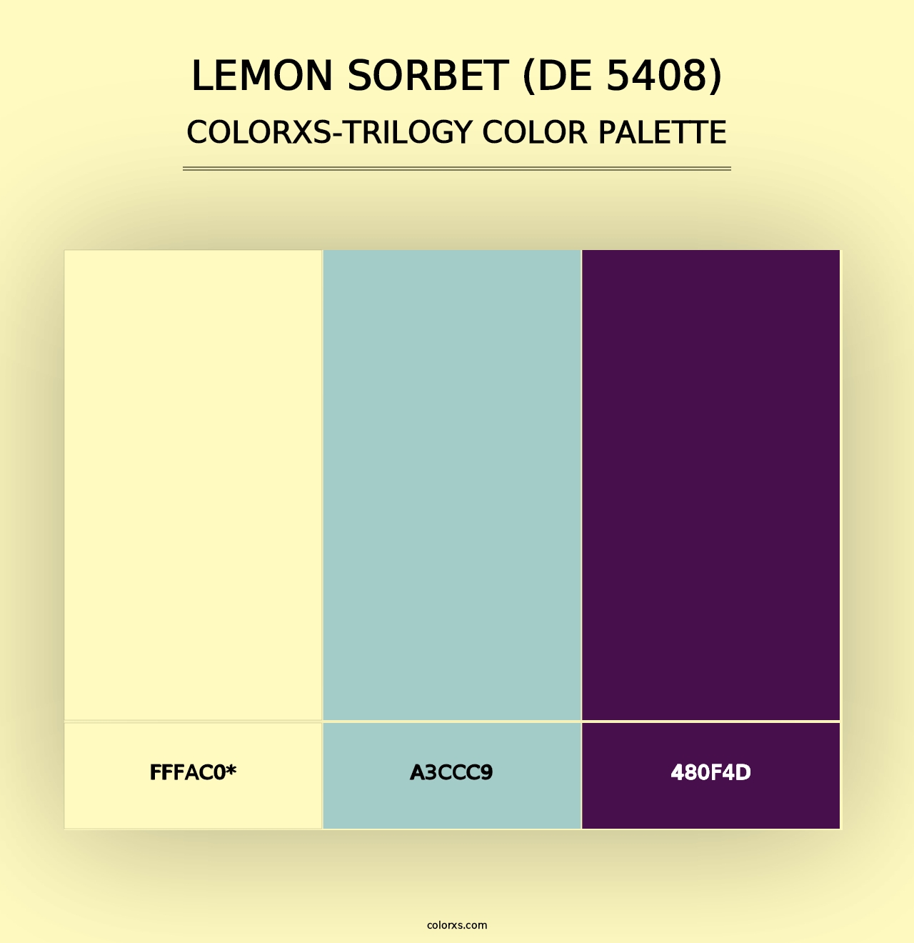 Lemon Sorbet (DE 5408) - Colorxs Trilogy Palette