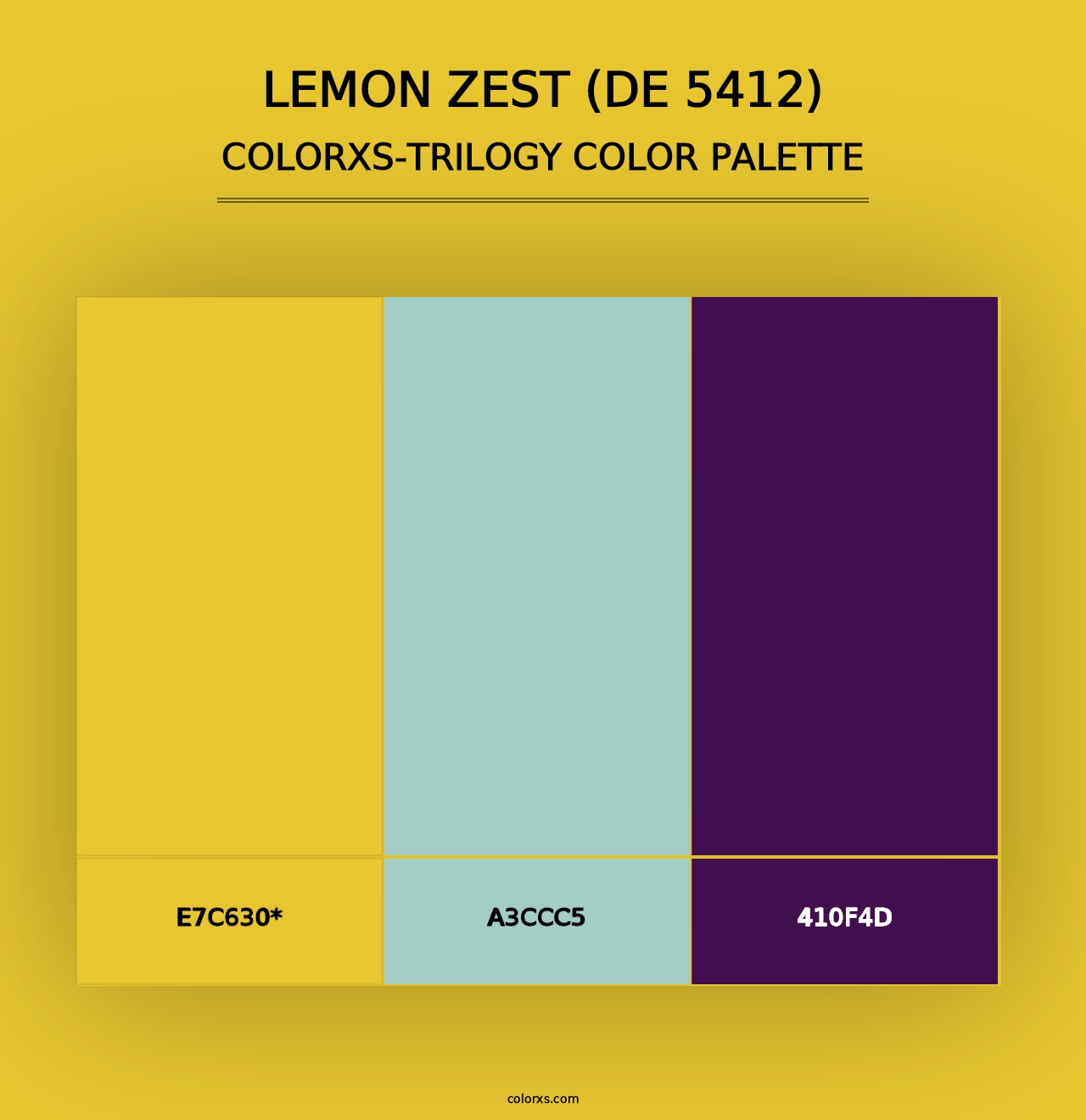 Lemon Zest (DE 5412) - Colorxs Trilogy Palette