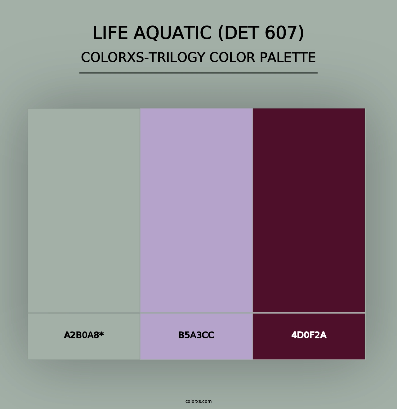 Life Aquatic (DET 607) - Colorxs Trilogy Palette