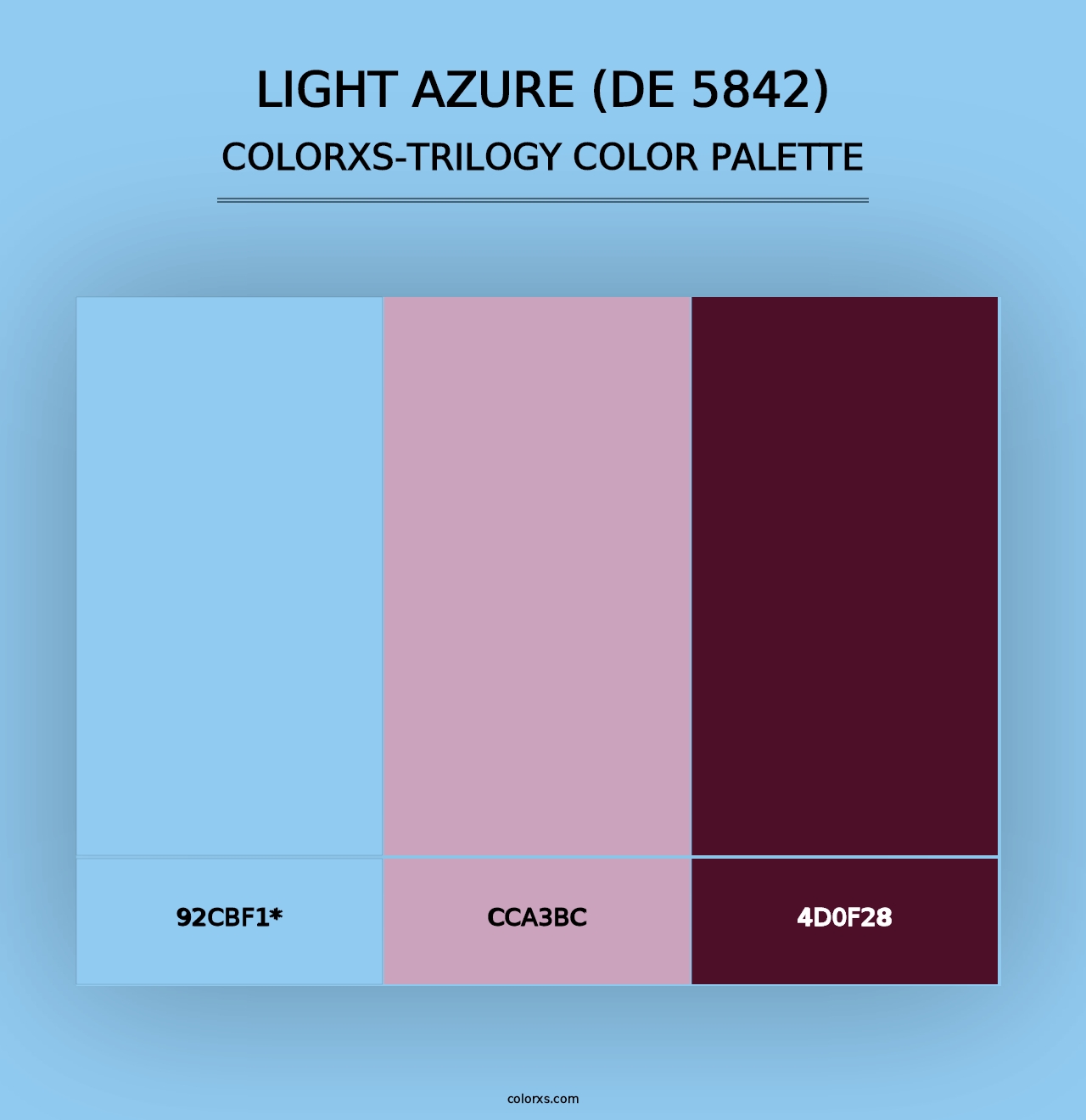 Light Azure (DE 5842) - Colorxs Trilogy Palette