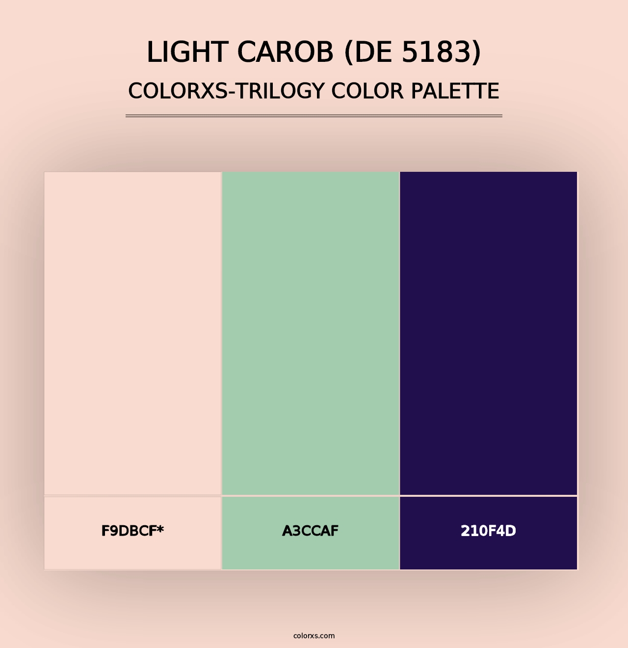 Light Carob (DE 5183) - Colorxs Trilogy Palette