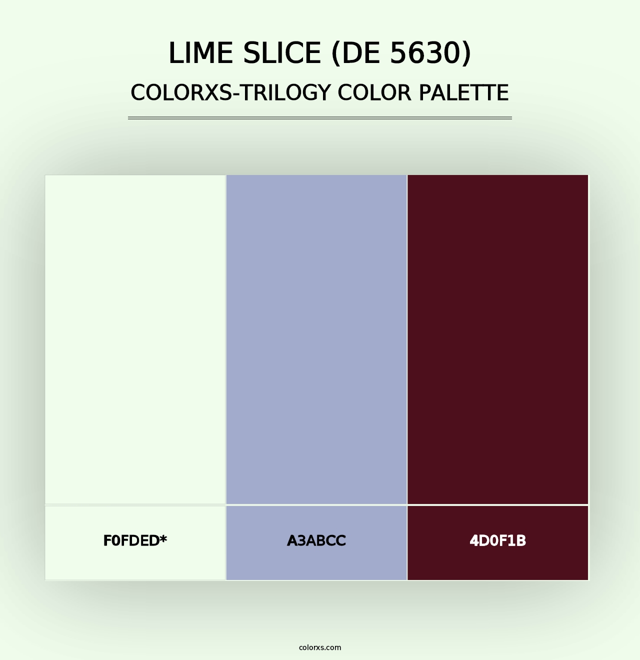 Lime Slice (DE 5630) - Colorxs Trilogy Palette