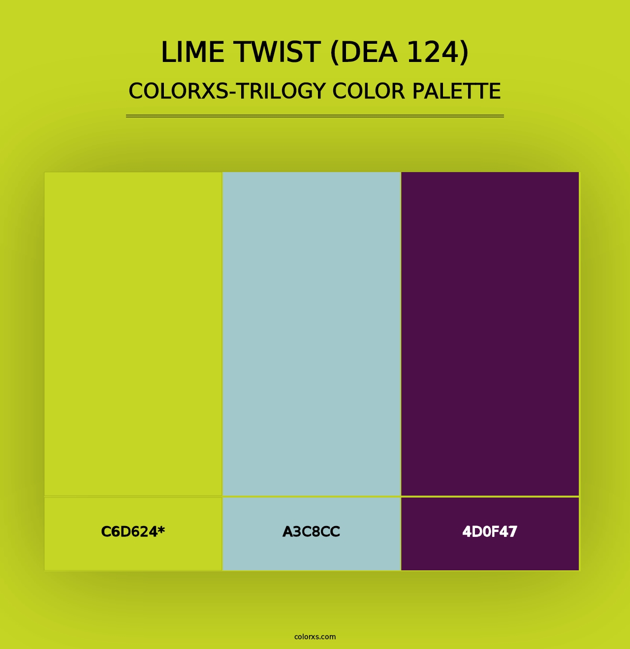 Lime Twist (DEA 124) - Colorxs Trilogy Palette